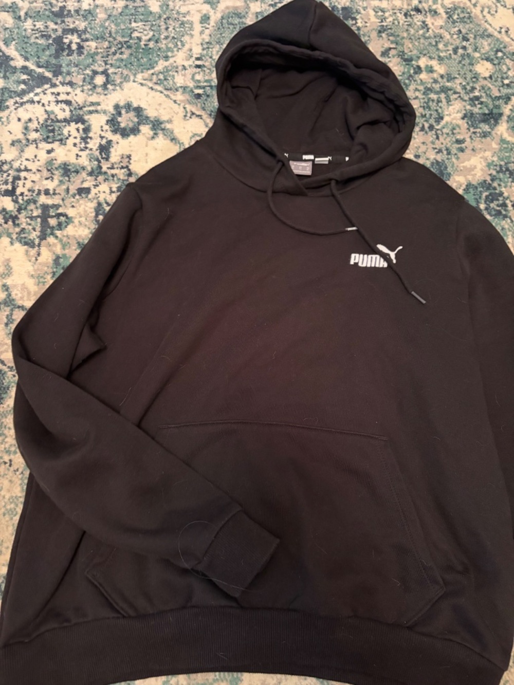 Puma Black Essentials Logo Hoodie